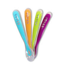 High Quality Comfortable Colorful Flexible Silicone Baby Spoon
